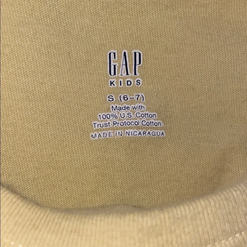 Kids yellow Long Sleeve Shirt with Guitar Print - Picture 2 of 5